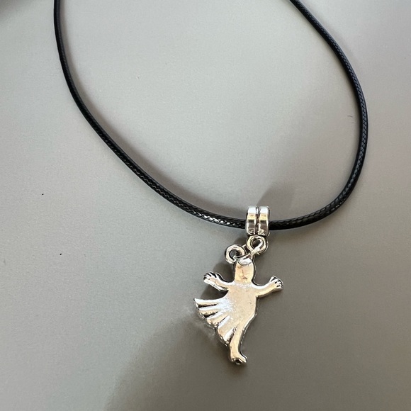 Paranormal Ghost Pendant Necklace with Angel Charm for the back of the neck - Picture 13 of 14
